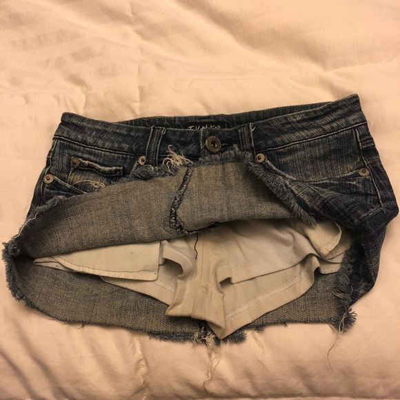 J.U.N.K Denim mini skirt with short liner - Picture 4 of 6